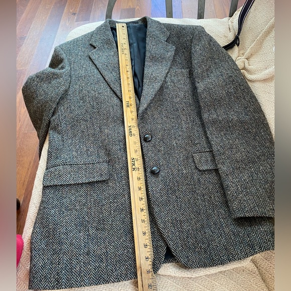 Harris Tweed Alexander London Gray Wool Sport Coat 52 - Picture 10 of 17
